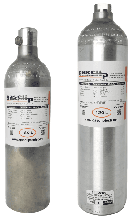 ~Single Gas Cylinder - H2S